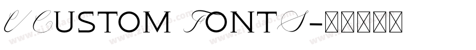 VCustom FontS字体转换